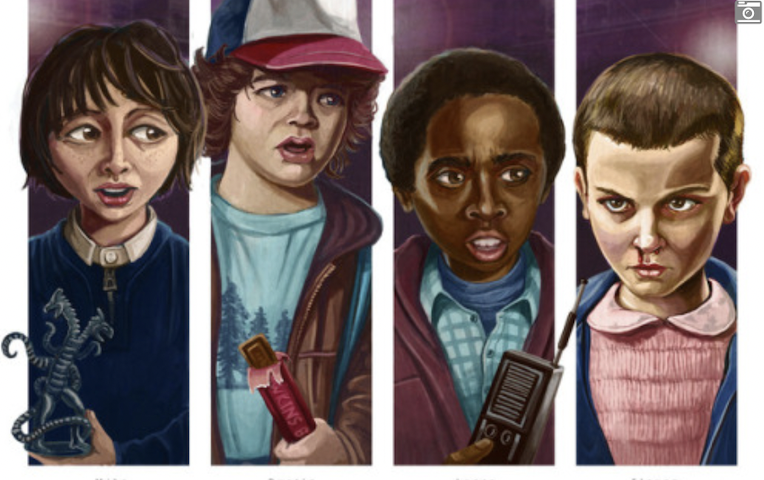 Dustin Resch illustrator stranger things